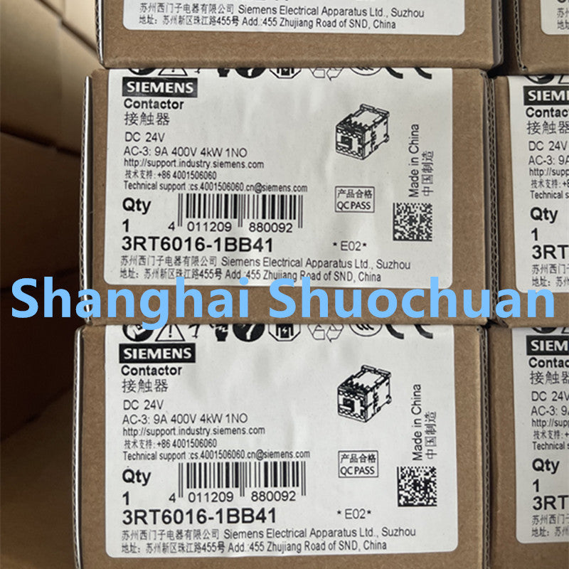 Siemens 3RT6016-1BB41 AC contactor DC24V 9A 1NO