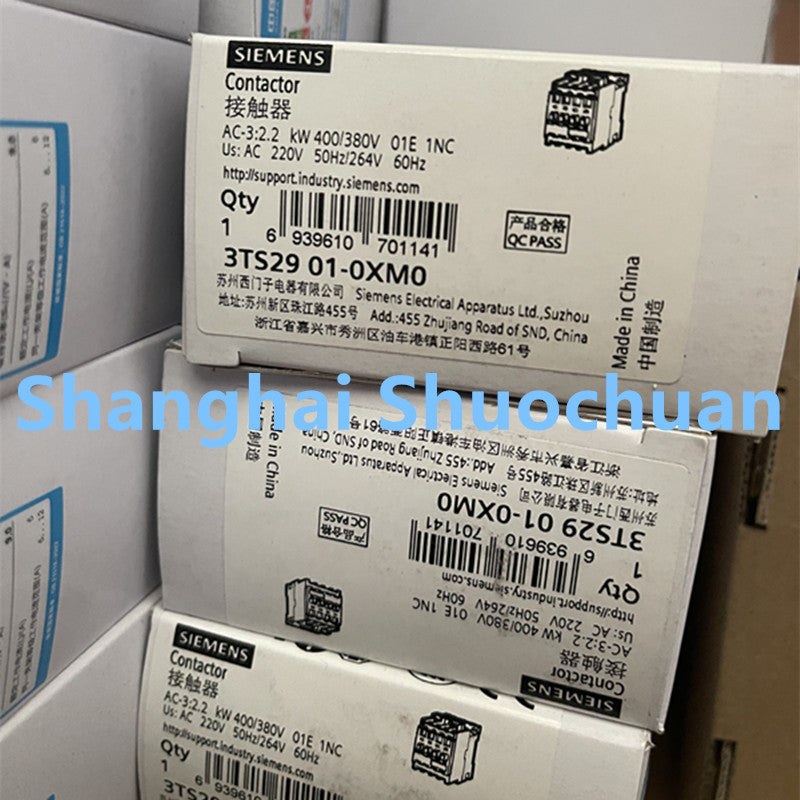Siemens 3TS2901-0XM0 AC contactor 220VAC 3P 6A 3NO 50Hz 1NC