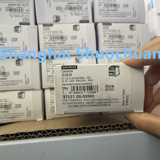 Siemens 3TS3100-0XM0 AC contactor 3P 3NO 12A 220VAC 50Hz