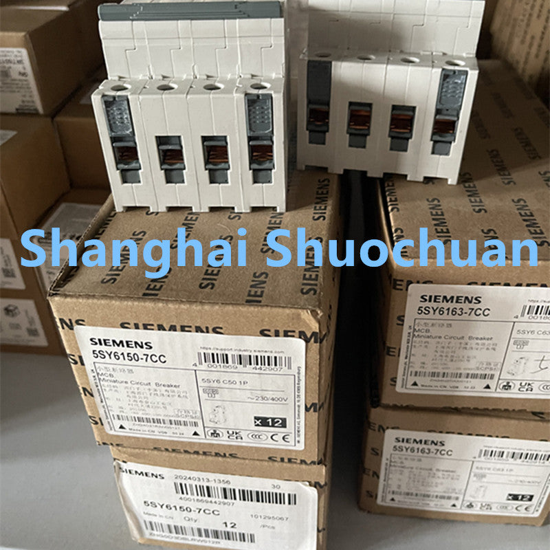 Siemens 5SY6150-7CC miniature circuit breaker 1P 50A C 6kA 230/400VAC