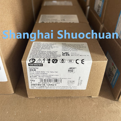 Siemens  3MT8018-1AN23 AC contactor  3P 3NO 18A 220VAC 50/60Hz 1NO+1NC
