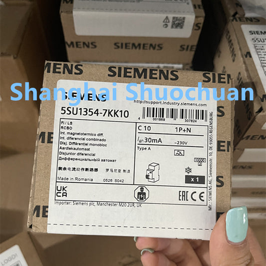 Siemens  5SU1354-7KK10 Miniature Residual Current Circuit Breaker A 30MA 1P+N C10)