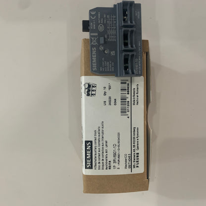 siemens3RV6901-1DAuxiliary switch, horizontal S00, S0， Used for circuit breaker 1 NO