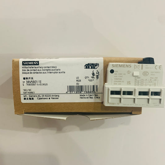 siemens3RV5901-1EAuxiliary switch, lateral dimensions S2, S3 for circuit breaker 1 NO+1 NC