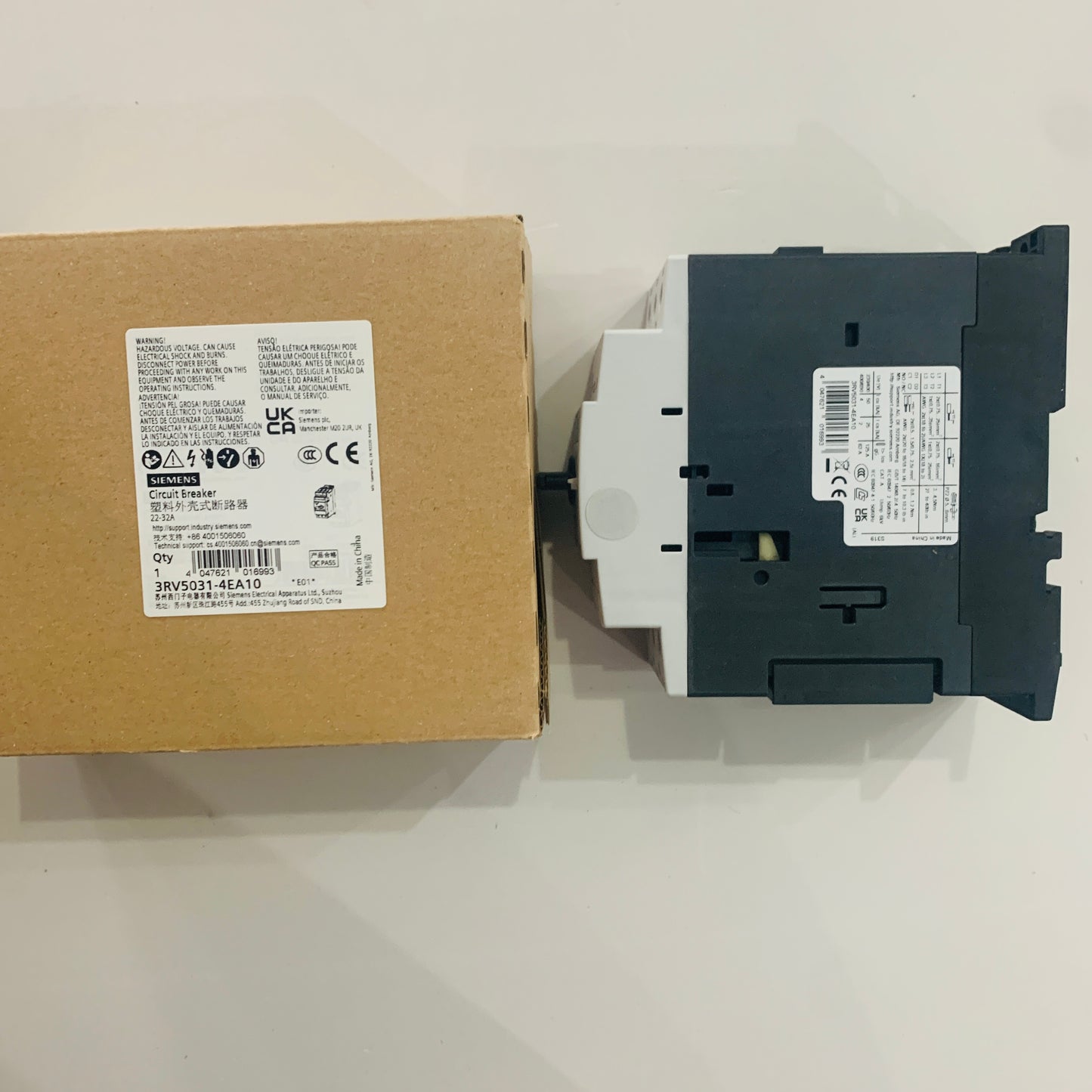 siemens 3RV5031-4EA10Circuit breaker 2232 A, release 2232 A, for motor protection, class 10