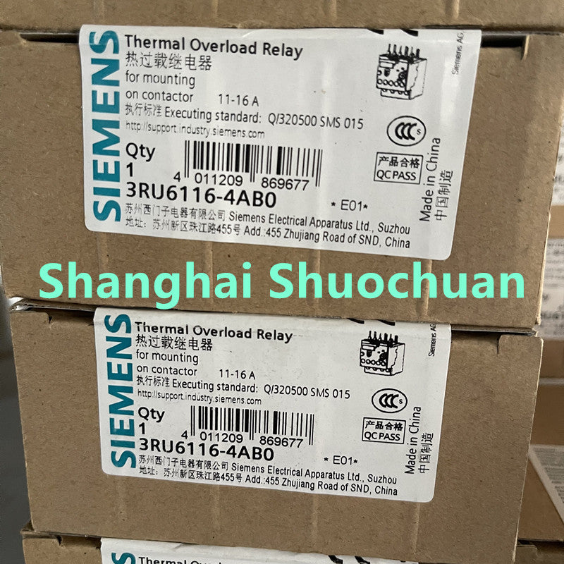 Siemens overload relay3RU6116-4AB0