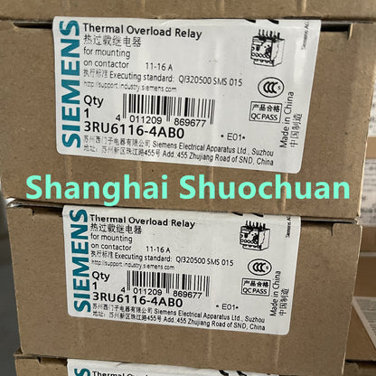 Siemens overload relay3RU6116-4AB0