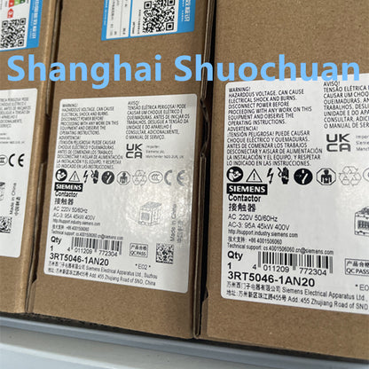 Siemens  3RT5046-1AN20 AC contactor AC220V 50/60HZ 95A