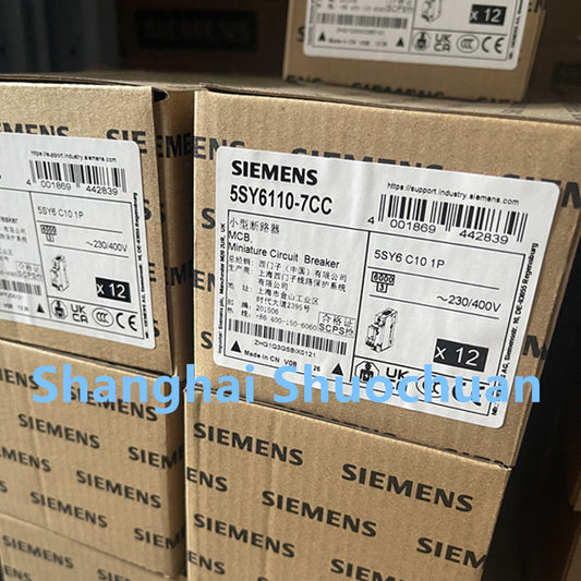 Siemens 5SY6110-7CC miniature circuit breaker 1P 10A C 6kA 230/400VAC