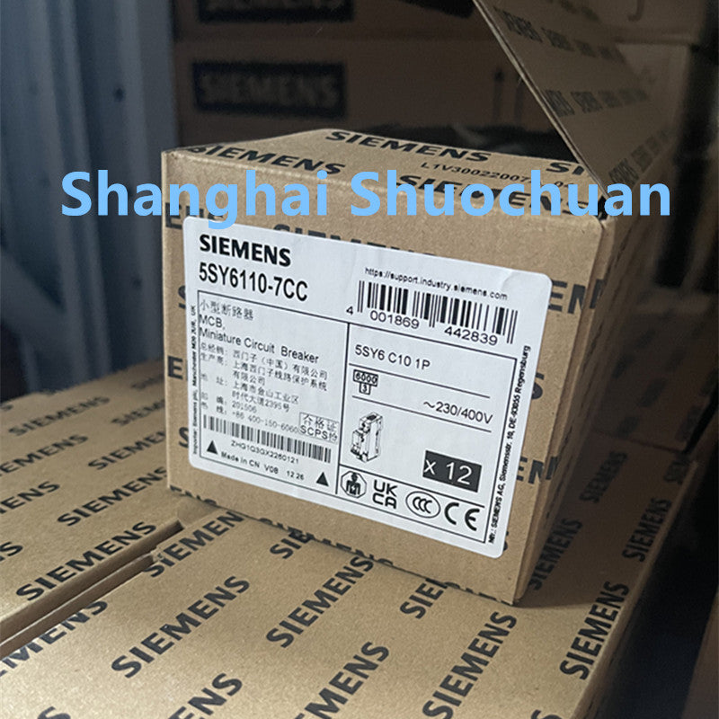 Siemens 5SY6110-7CC miniature circuit breaker 1P 10A C 6kA 230/400VAC