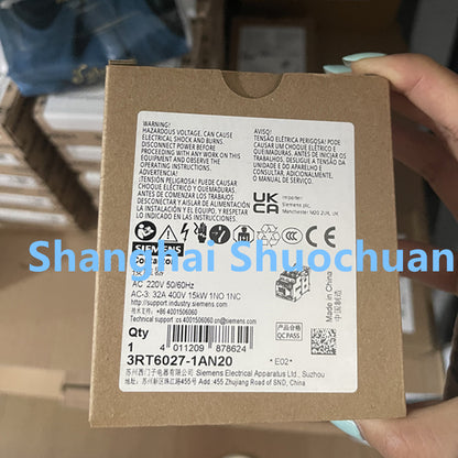 Siemens 3RT6027-1AN20 AC contactor AC220V 50/60HZ 32A 1NO/1NC