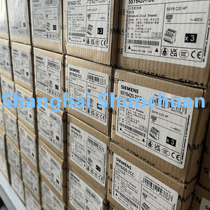 Siemens 5SY6420-7CC miniature circuit breaker 4P 20A C 6kA 400VAC