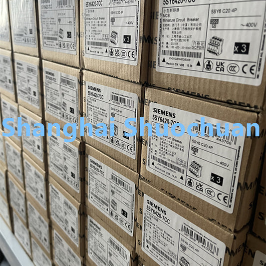 Siemens 5SY6420-7CC miniature circuit breaker 4P 20A C 6kA 400VAC