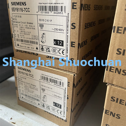 Siemens 5SY6116-7CC miniature circuit breaker 1P 16A C 6kA 230/400VAC