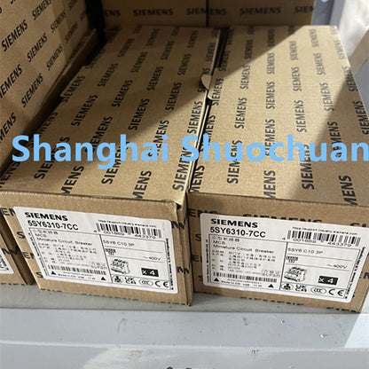 Siemens 5SY6310-7CC miniature circuit breaker 3P 10A C 6kA 400VAC