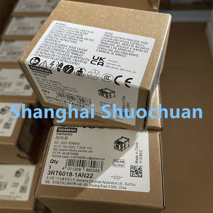 Siemens  3RT6018-1AN22 AC contactor AC220V 50/60HZ 16A 1NC