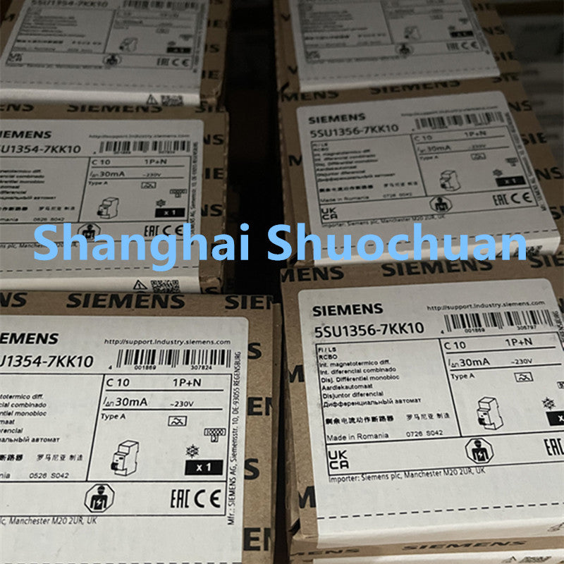 Siemens  5SU1354-7KK10 Miniature Residual Current Circuit Breaker A 30MA 1P+N C10)