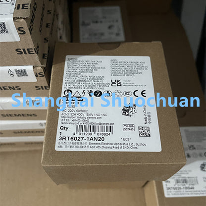 Siemens 3RT6027-1AN20 AC contactor AC220V 50/60HZ 32A 1NO/1NC