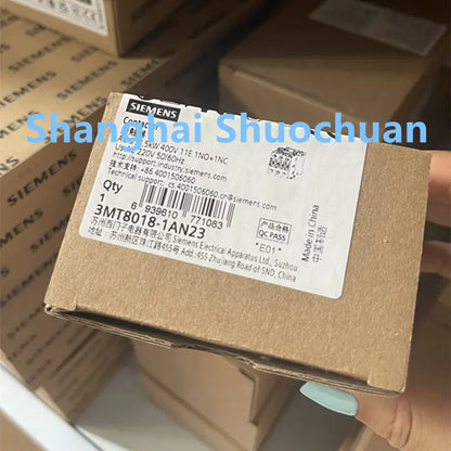 Siemens 3MT8018-1AN23 AC contactor 3P 3NO 18A 220VAC 50/60Hz 1NO+1NC