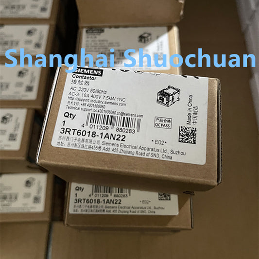 Siemens  3RT6018-1AN22 AC contactor AC220V 50/60HZ 16A 1NC