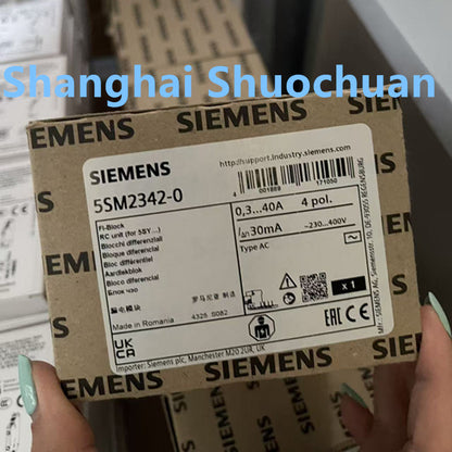 Siemens 5SM2342-0 electromagnetic leakage module (AC 30MA 4P 0.3~40A)