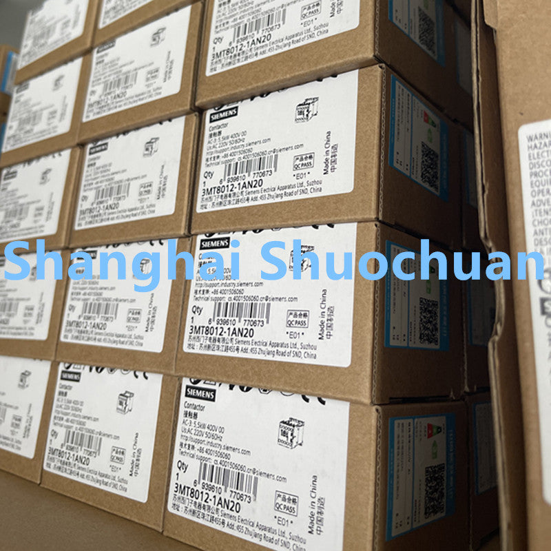 Siemens 3MT8012-1AN20 AC contactor  3P 3NO 12A 220VAC 50/60Hz